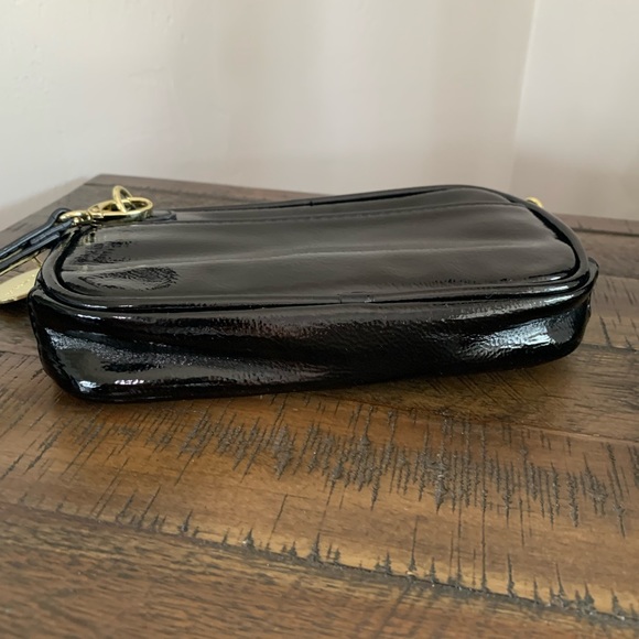 Steve Madden Black Patent crossbody/wristlet - Picture 7 of 10